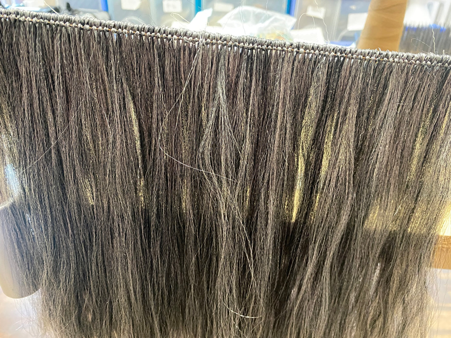 Rocking horse mane ,Tail and forelock 10 inches long hair, Double thickness fake hair various widths