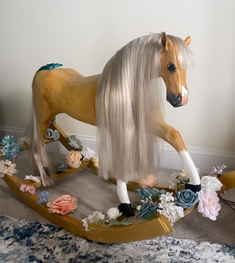 Rocking horse mane ,Tail and forelock 20 inches long hair, fake hair various widths