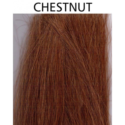Liver chestnut mane or tail replacement horse hair for breakages