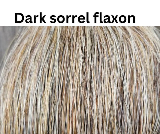 custom blended fake mane extension , clip in for horses for photo shoot or parade