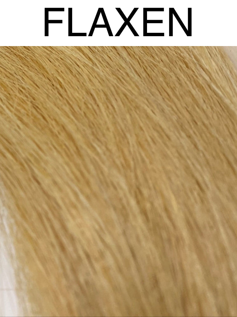 Flaxen shade of clip in mane extension for horses rocking horses