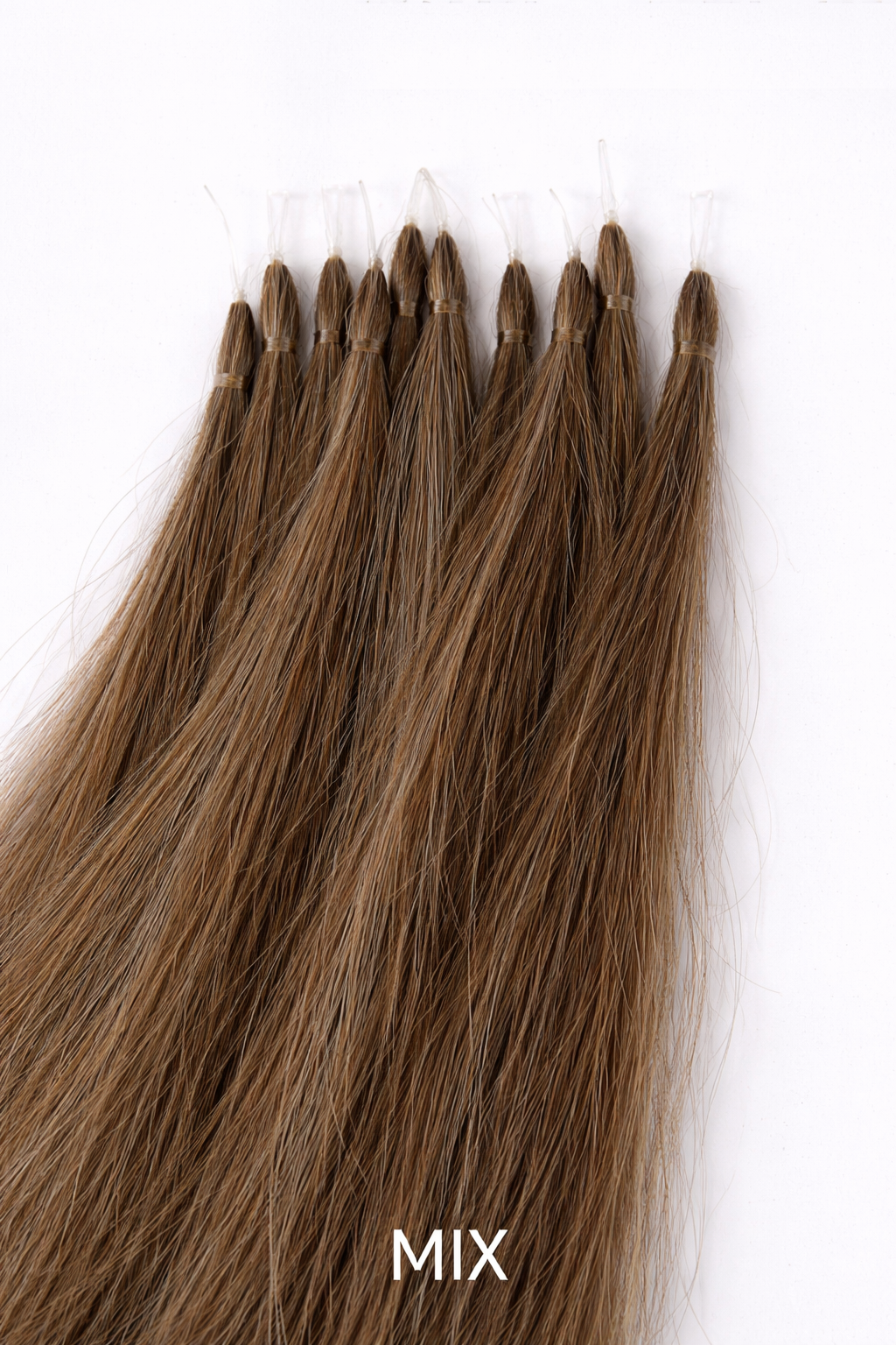 Pre bonded horse mane hair extensions I Tip 18 inches ( 46cm) 10PK