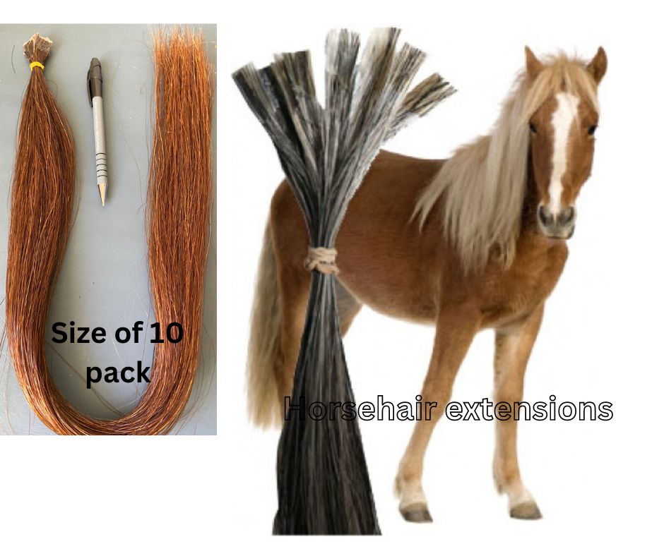 Pre bonded horse tail hair extensions Flat tip 28-30 inches ( 71-74cm) 10PK