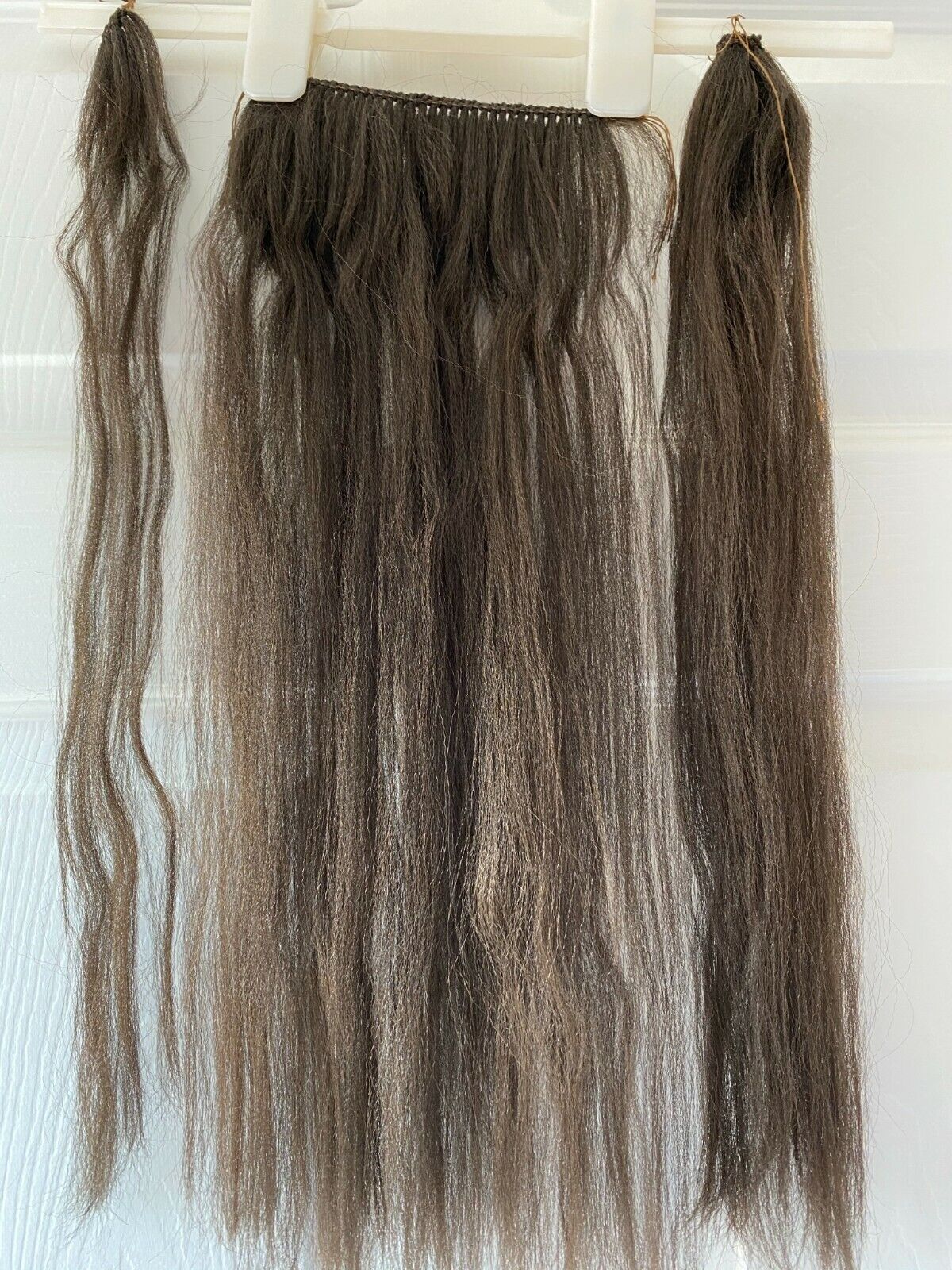 Rocking horse mane ,Tail and forelock 10 inches long hair, Double thickness fake hair various widths