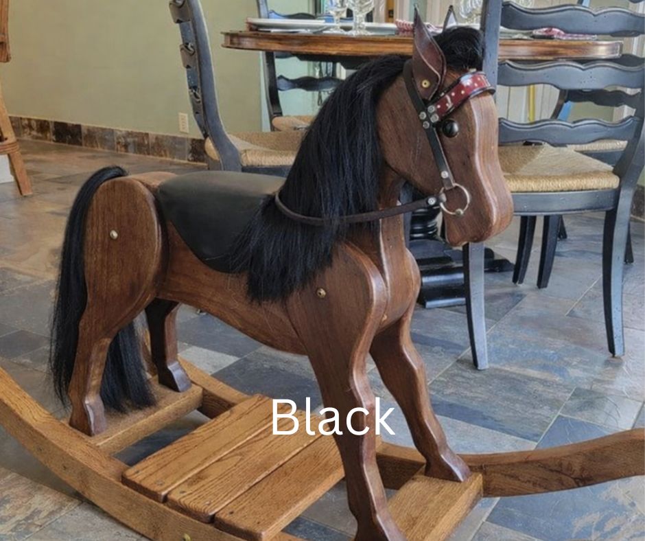 Rocking horse mane ,Tail and forelock 10 inches long hair, Double thickness fake hair various widths