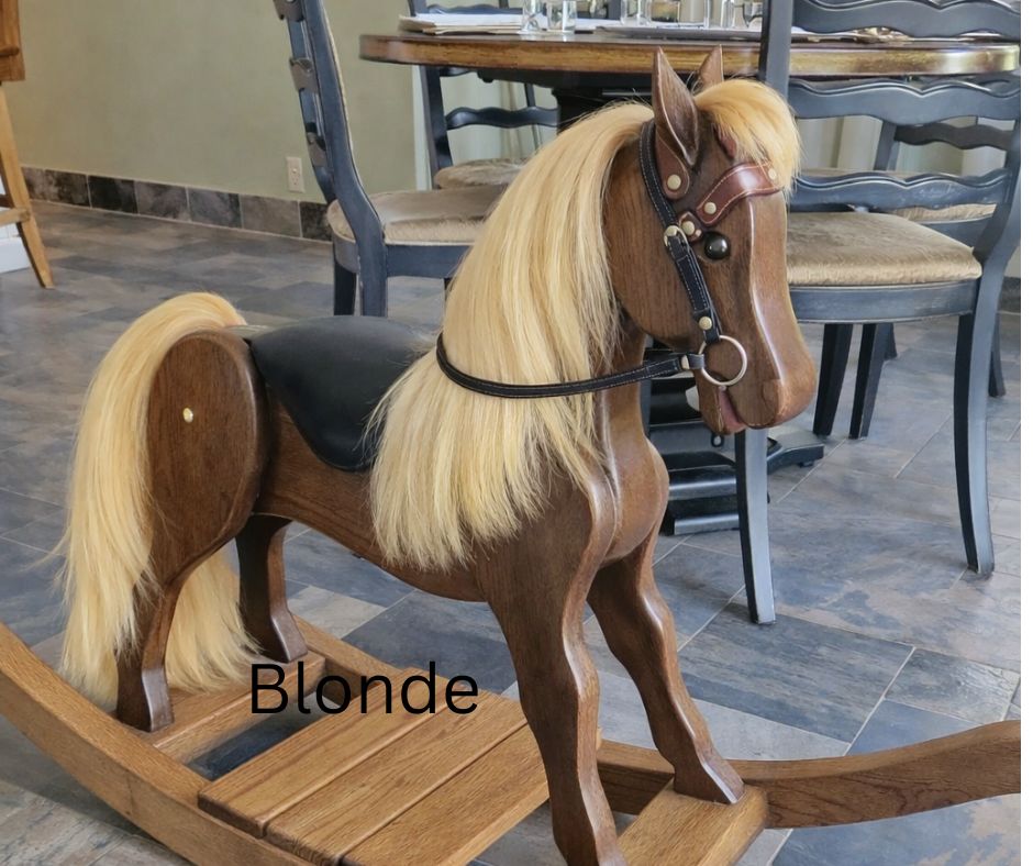 Rocking horse mane ,Tail and forelock 10 inches long hair, Double thickness fake hair various widths