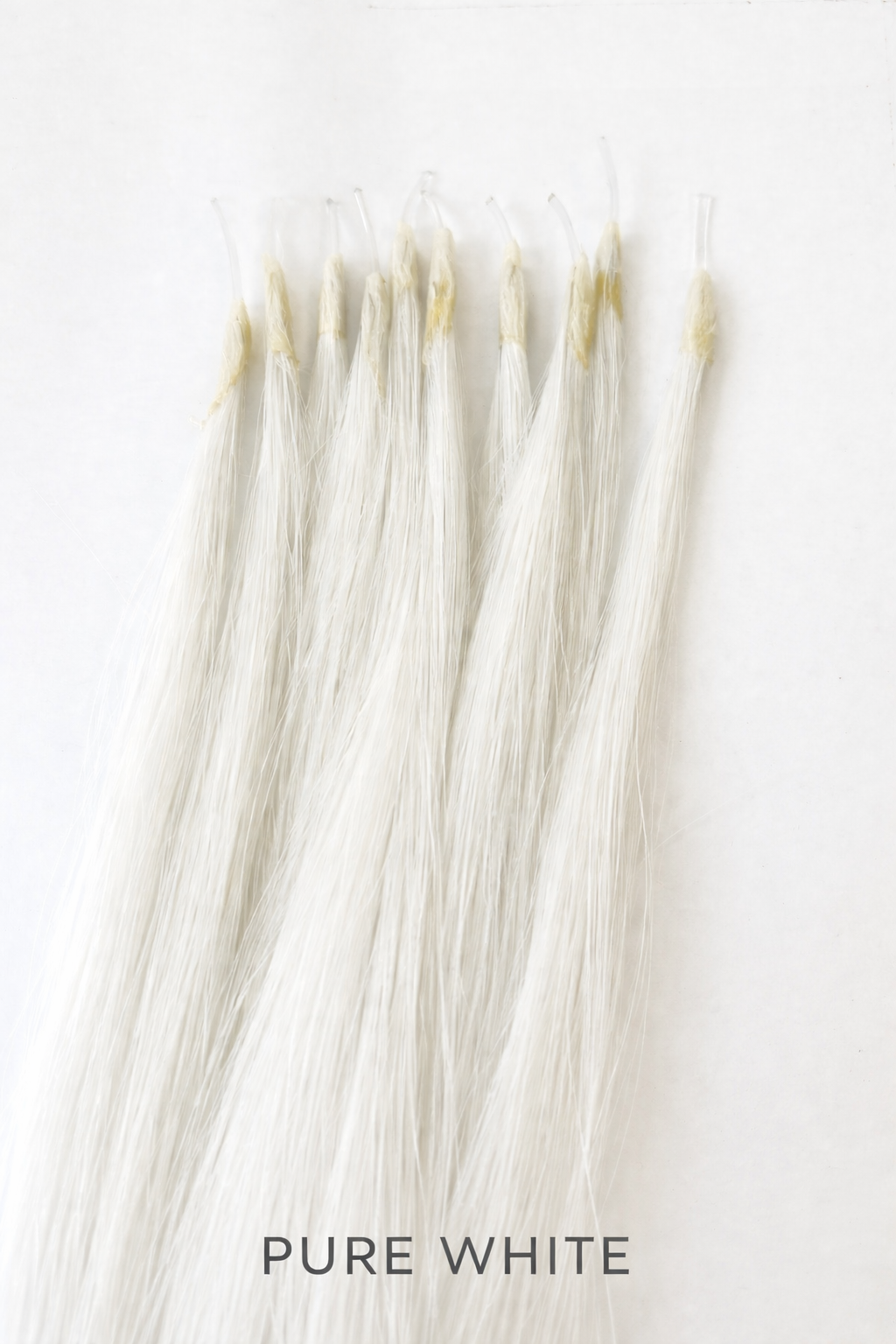 Flexi tail extensions for horses pure white