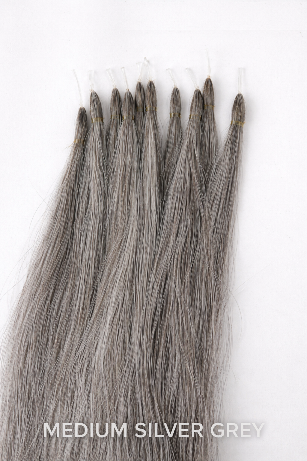 Flexi tail add on tail extension for horses medium grey