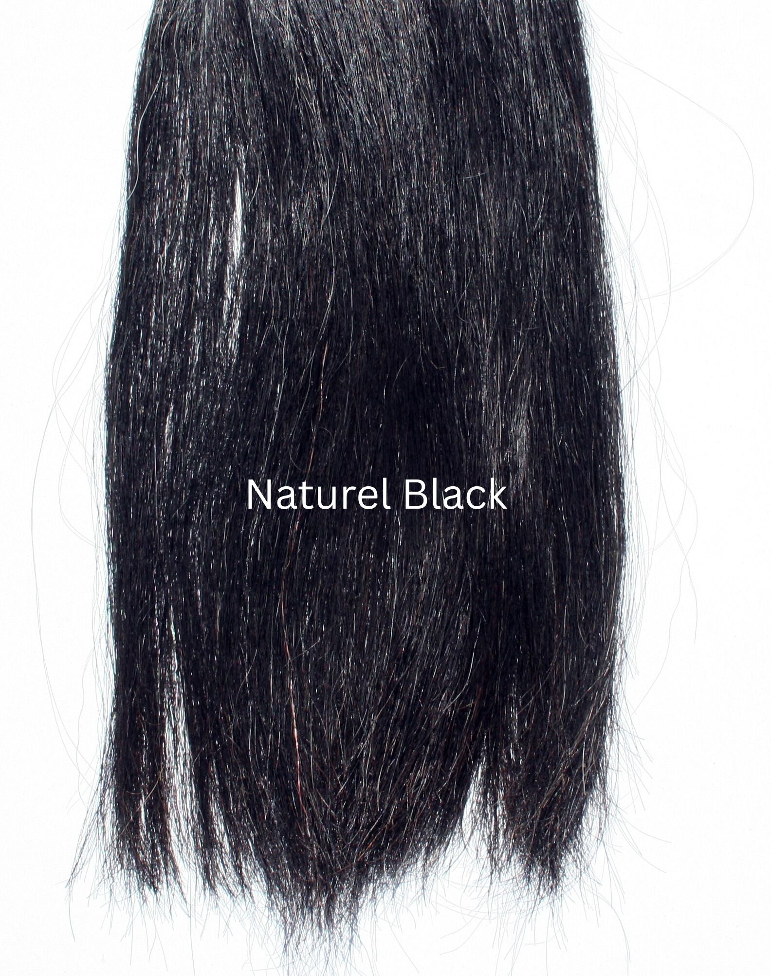 black clip in mane extension for horses with gaps missing