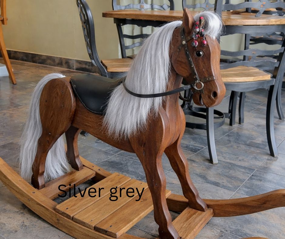 Rocking horse mane ,Tail and forelock 10 inches long hair, Double thickness fake hair various widths