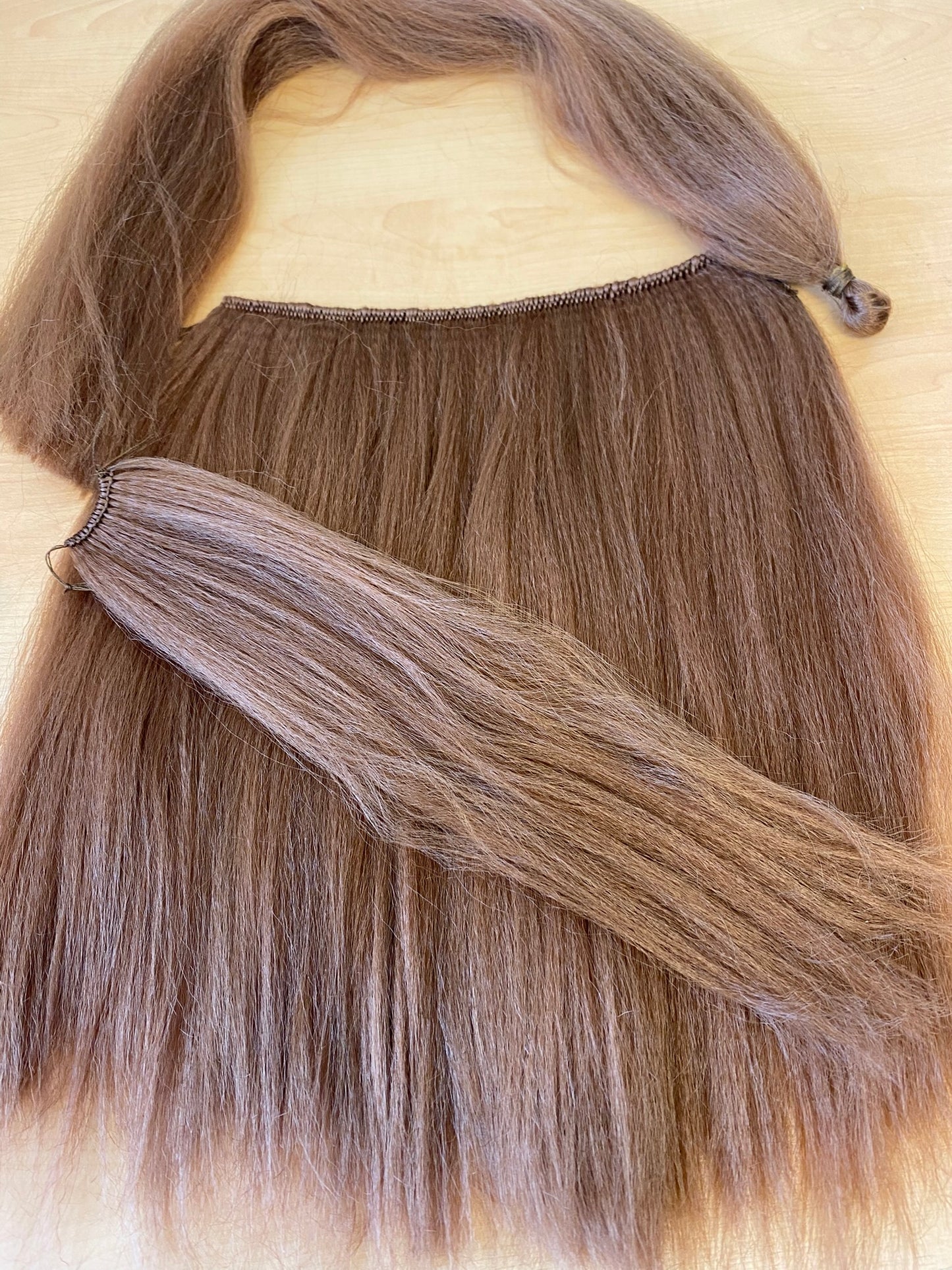 Rocking horse mane ,Tail and forelock 10 inches long hair, Double thickness fake hair various widths