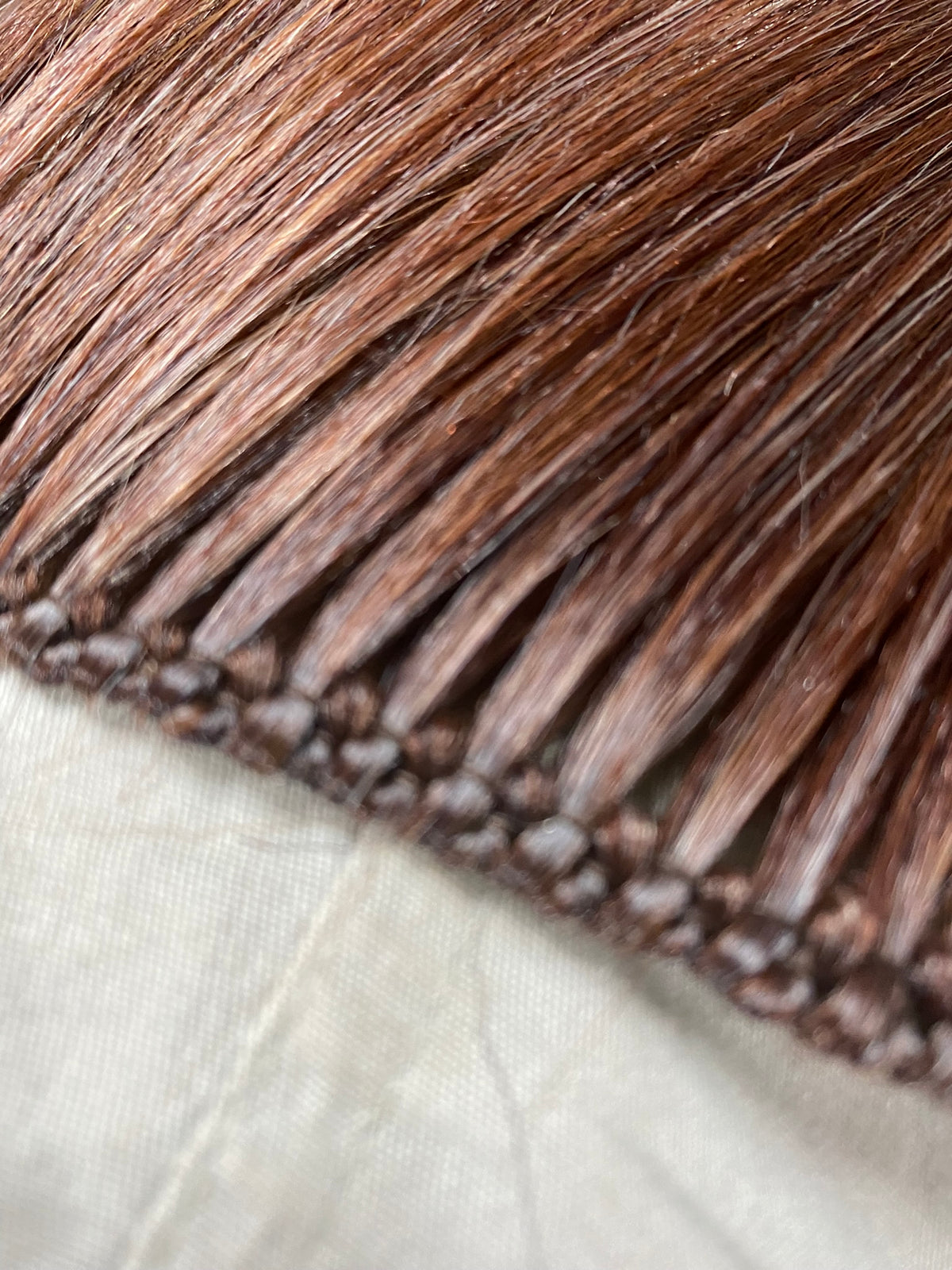 Custom made shades for fake mane clip in horse hair extensions