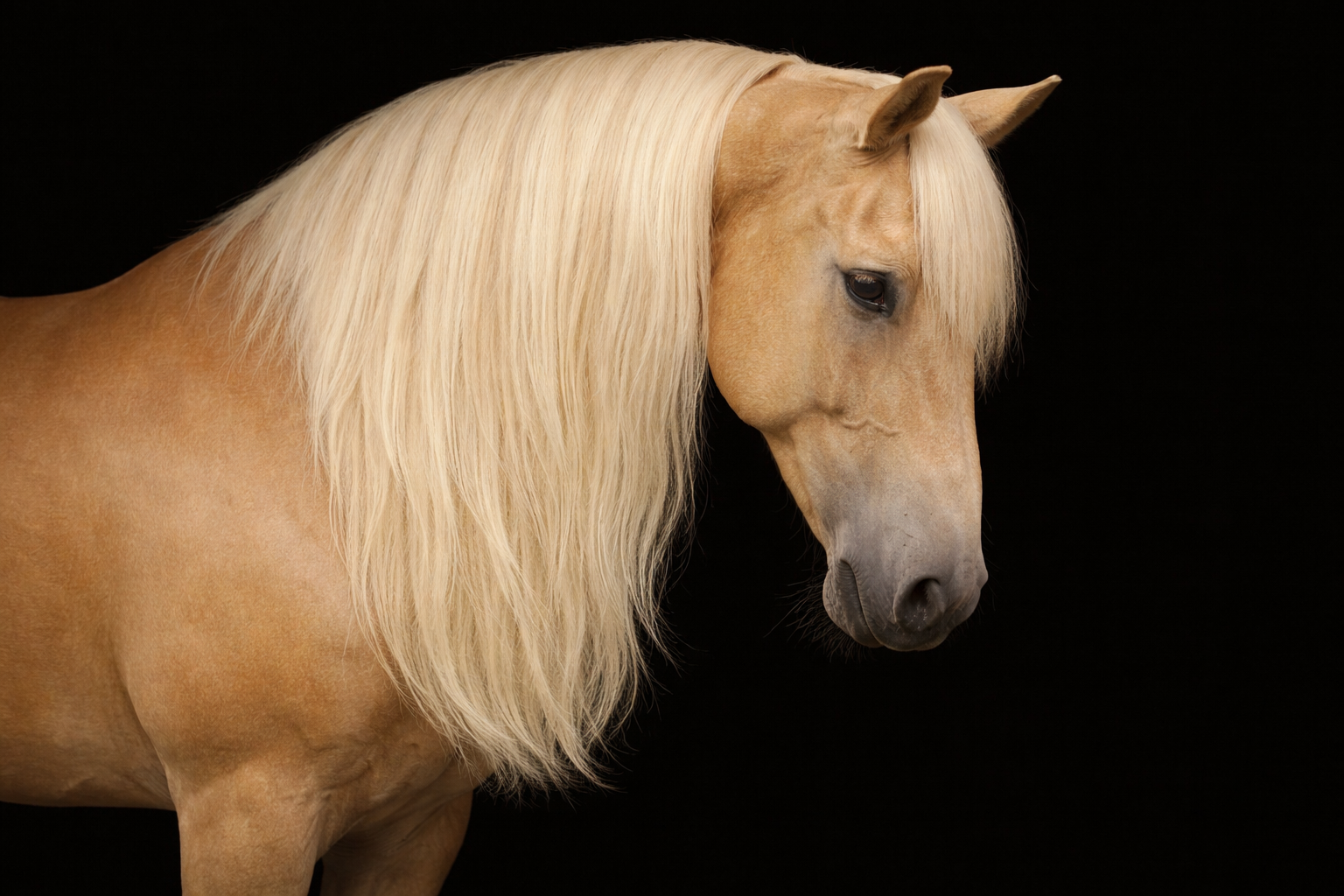 Haarverlängerung „Pferdemähne“ zum Einclipsen, 59 cm lang x 20 cm brei –  Horse Hair Extensions