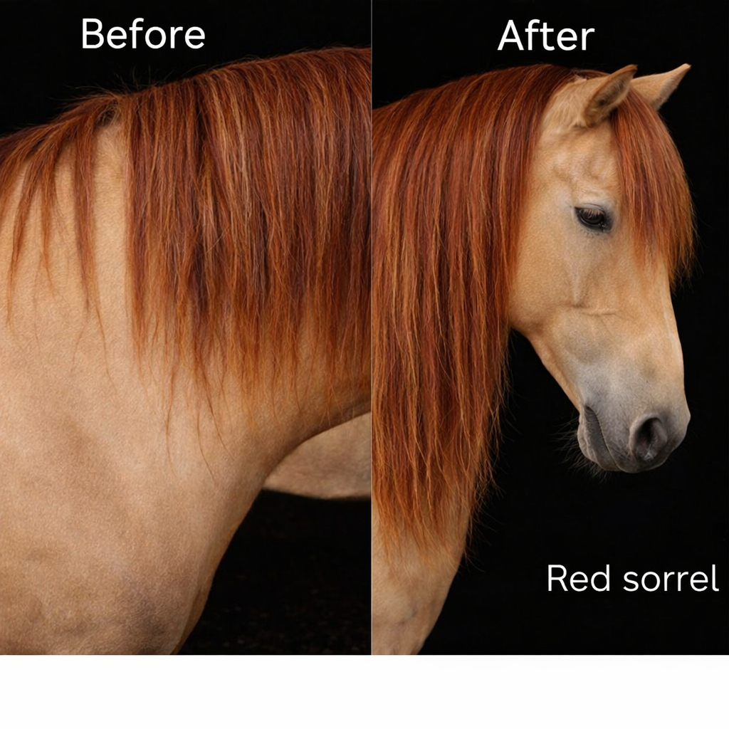 Clip in horse mane extension 16 inch long