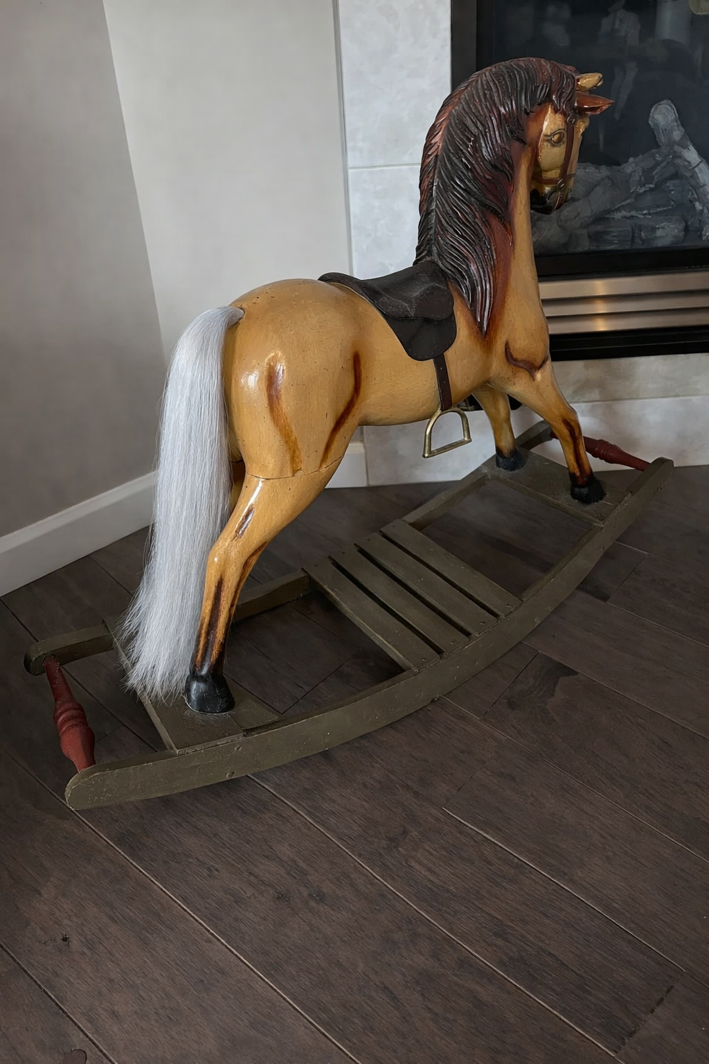 Rocking horse replacement tail REAL horse hair 18 or 28 inches long