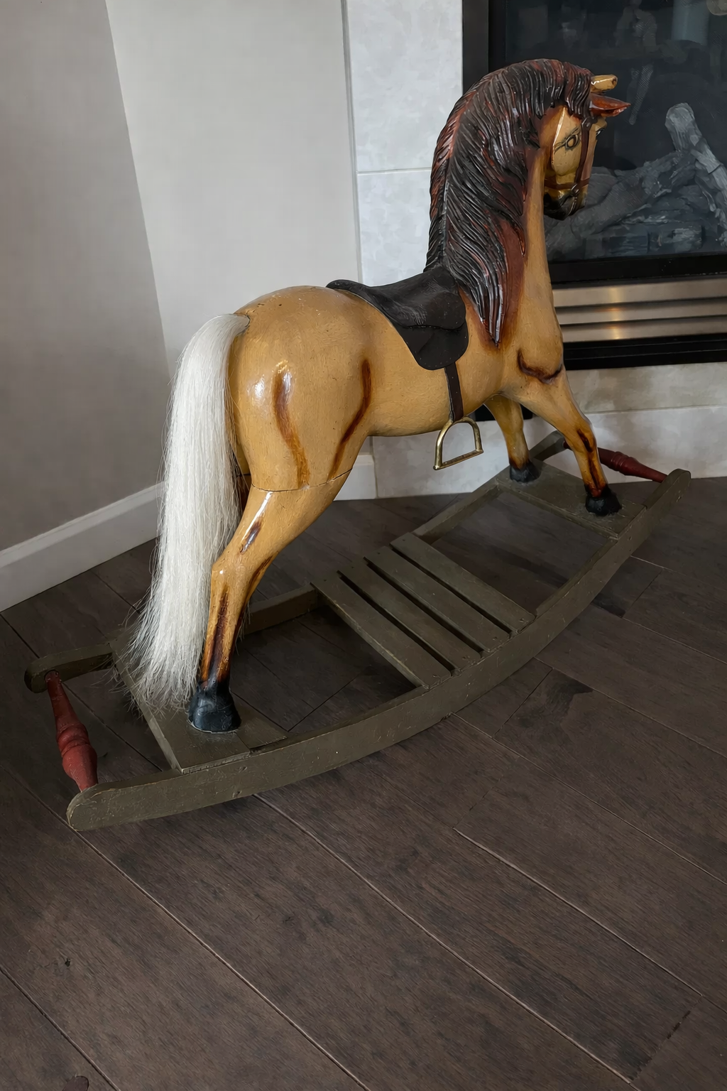 Rocking horse replacement tail REAL horse hair 18 or 28 inches long