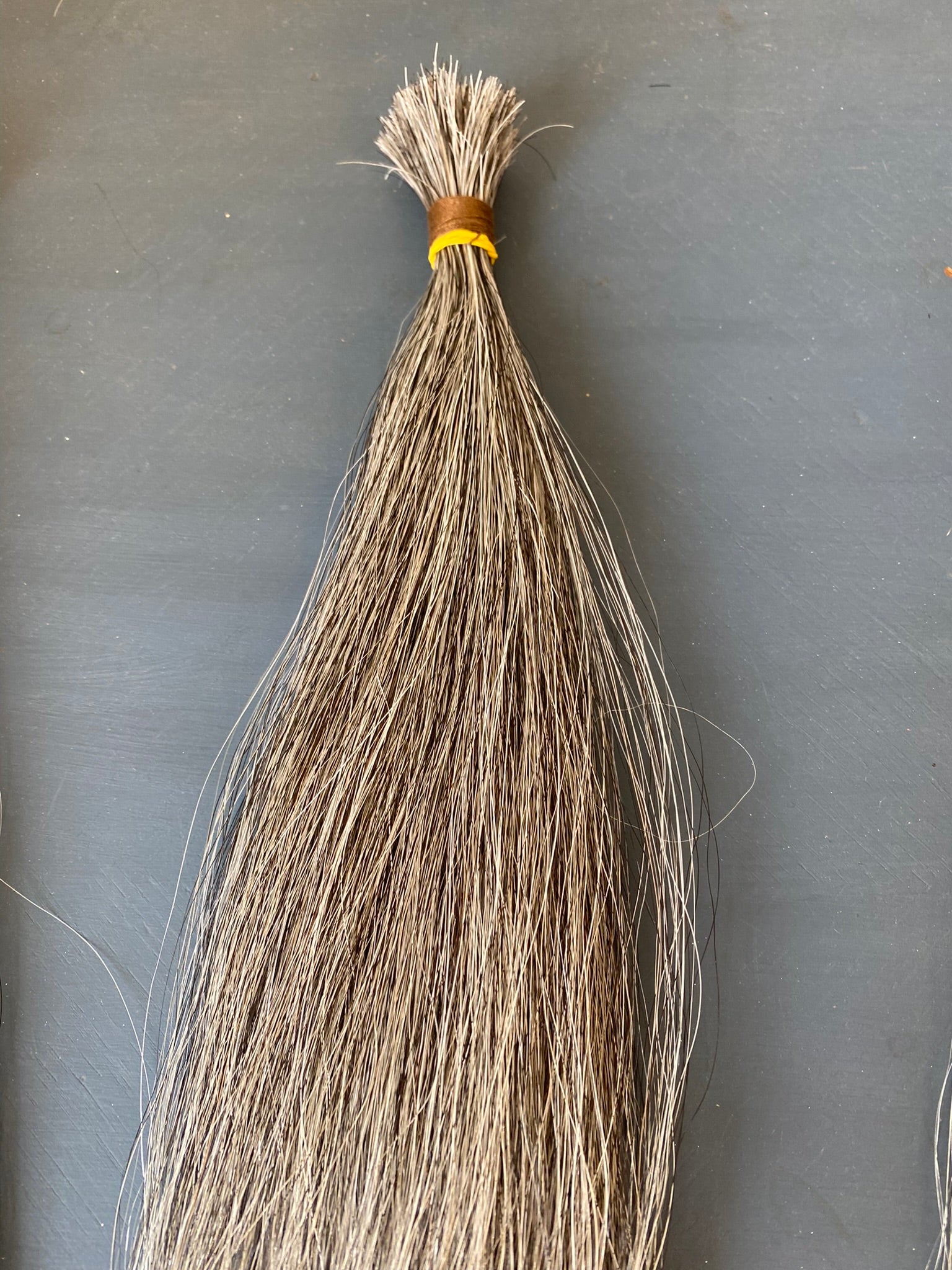 silver grey horse hair for rocking horses tail